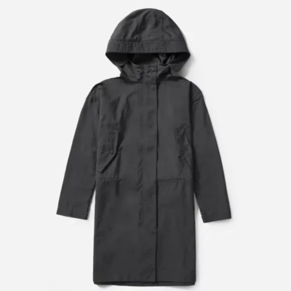 Everlane Black Hooded The City Anorak Jacket